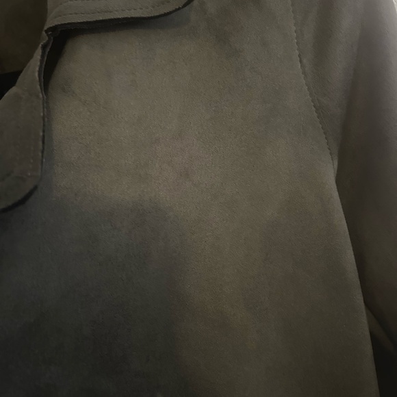 T Tahari suede feel open jacket - Picture 6 of 8